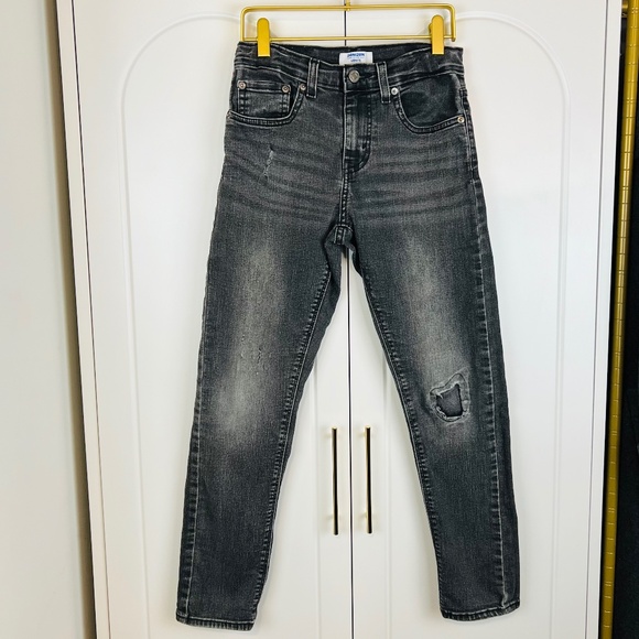 Denizen by Levi's Boy's Black Distressed Denim Jeans - Picture 1 of 6